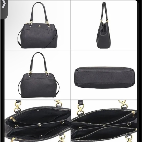 Coach Large Brooke Crossgrain Leather Carry All Satchel Handbag 25926 … - Picture 2 of 14